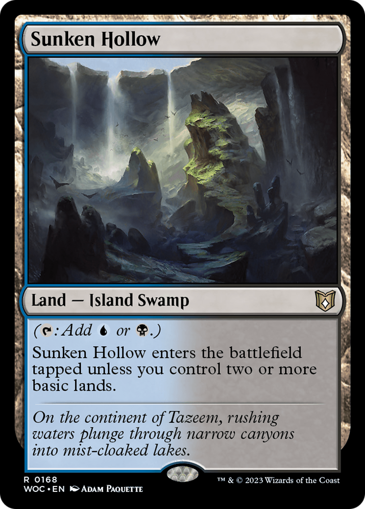 Sunken Hollow (WOC-168)  - Wilds of Eldraine Commander