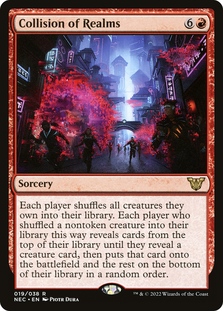 Collision of Realms (NEC-019)  - Neon Dynasty Commander