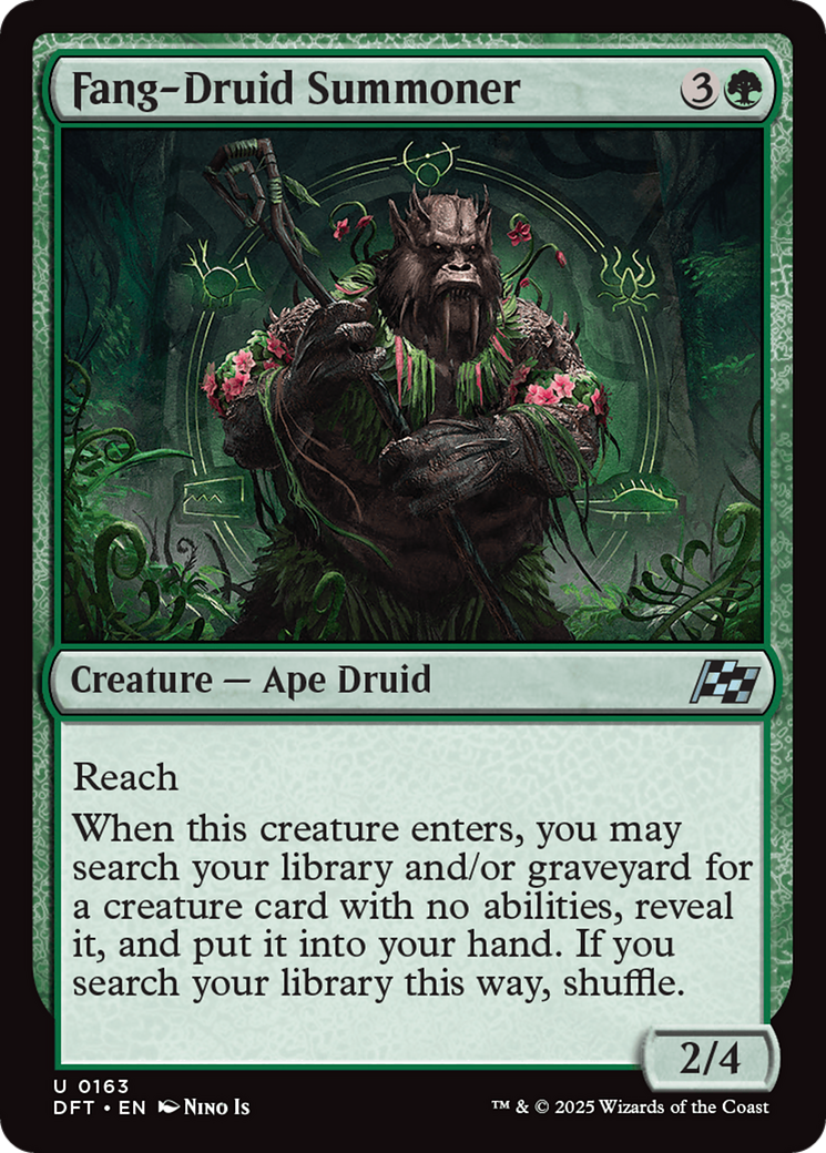 Fang-Druid Summoner (DFT-163)  Foil - Aetherdrift