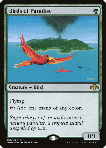 Birds of Paradise (DMR-151)  Foil - Dominaria Remastered