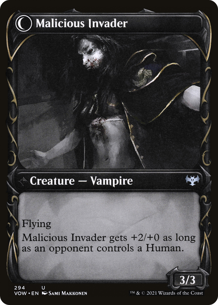 Innocent Traveler (Showcase) (VOW-294)  Foil - Innistrad: Crimson Vow: (Showcase, Double Faced Transform)