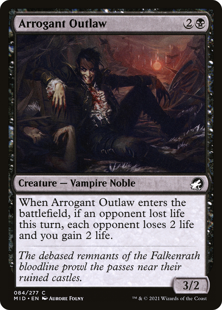 Arrogant Outlaw (MID-084)  - Innistrad: Midnight Hunt
