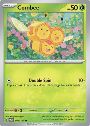 Combee 008 - Reverse Holofoil SV02 Paldea Evolved