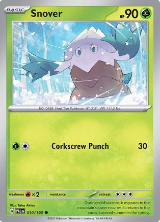 Snover 010 - Reverse Holofoil SV02 Paldea Evolved