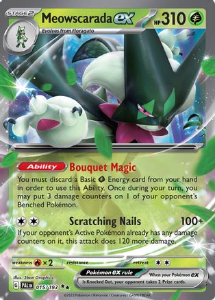 Meowscarada ex 015/193 - Holofoil SV02 Paldea Evolved