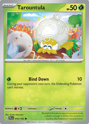Tarountula 016/193 - Reverse Holofoil SV02 Paldea Evolved
