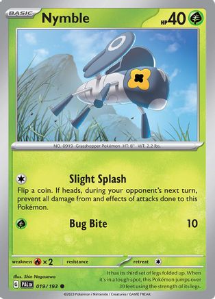Nymble 019/193 - Reverse Holofoil SV02 Paldea Evolved