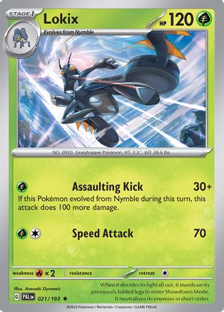 Lokix 021/193 - Holofoil SV02 Paldea Evolved