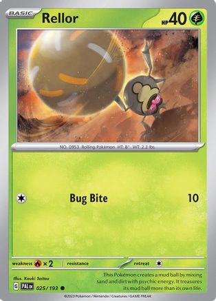 Rellor 025/193 - Reverse Holofoil SV02 Paldea Evolved