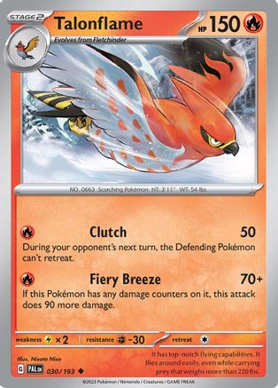 Talonflame 030 - Reverse Holofoil SV02 Paldea Evolved