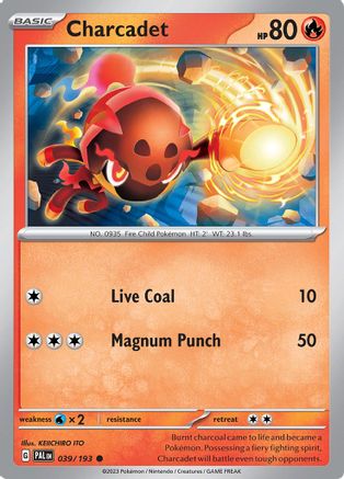 Charcadet 039/193 - Reverse Holofoil SV02 Paldea Evolved