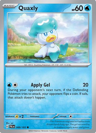 Quaxly 049/193 - Reverse Holofoil SV02 Paldea Evolved