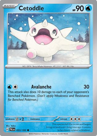 Cetoddle 053/193 - Reverse Holofoil SV02 Paldea Evolved