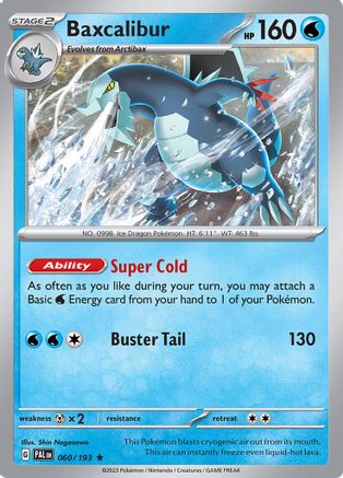 Baxcalibur 060/193 - Reverse Holofoil SV02 Paldea Evolved