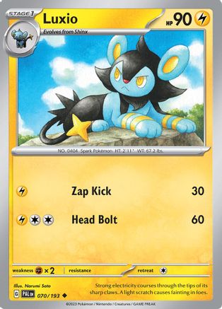 Luxio 070 - Reverse Holofoil SV02 Paldea Evolved