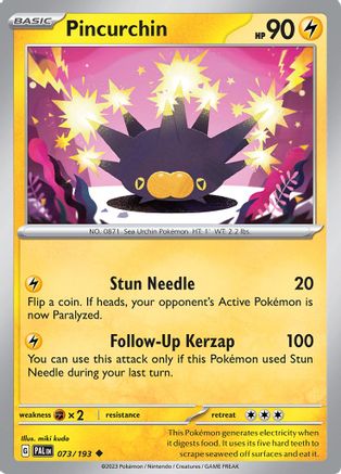 Pincurchin 073/193 - Reverse Holofoil SV02 Paldea Evolved
