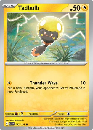 Tadbulb 077/193 - Reverse Holofoil SV02 Paldea Evolved