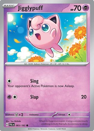 Jigglypuff 083 - Reverse Holofoil SV02 Paldea Evolved