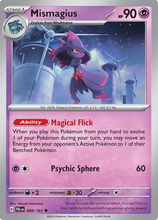 Mismagius 088/193 - Reverse Holofoil SV02 Paldea Evolved