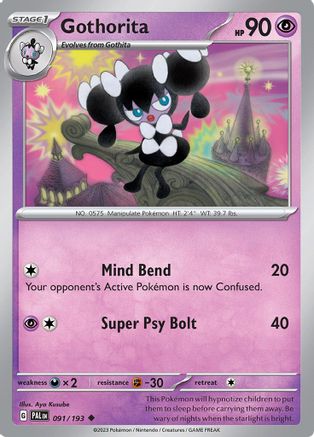 Gothorita 091/193 - Reverse Holofoil SV02 Paldea Evolved
