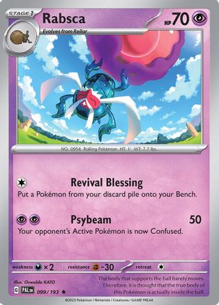 Rabsca 099/193 - Reverse Holofoil SV02 Paldea Evolved