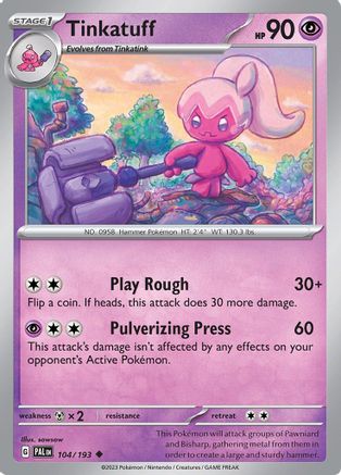 Tinkatuff 104/193 - Reverse Holofoil SV02 Paldea Evolved