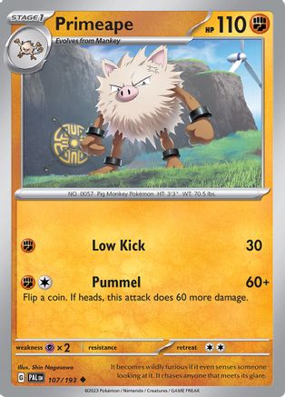 Primeape 107/193  SV02 Paldea Evolved