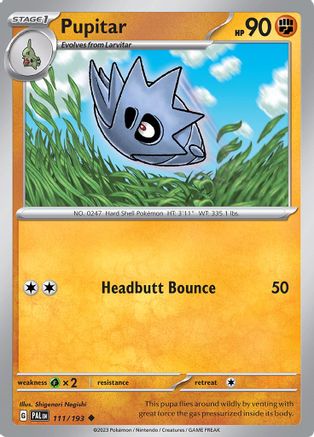 Pupitar 111/193 - Reverse Holofoil SV02 Paldea Evolved