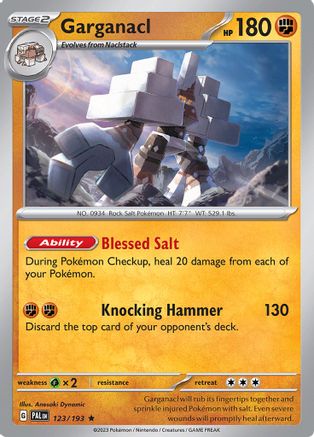 Garganacl 123 - Reverse Holofoil SV02 Paldea Evolved