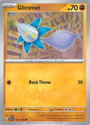 Glimmet 125/193 - Reverse Holofoil SV02 Paldea Evolved
