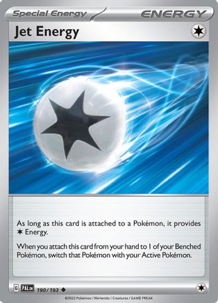 Jet Energy 190/193  SV02 Paldea Evolved