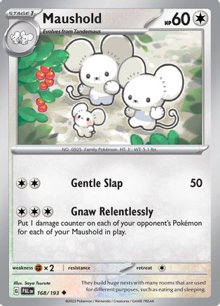 Maushold 168/193 - Reverse Holofoil SV02 Paldea Evolved