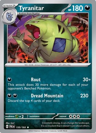 Tyranitar 135/193 - Holofoil SV02 Paldea Evolved