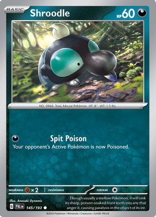 Shroodle 145/193 - Reverse Holofoil SV02 Paldea Evolved