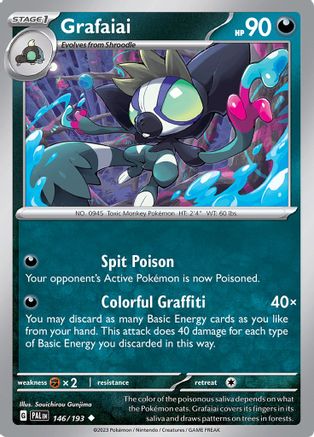 Grafaiai 146 - Reverse Holofoil SV02 Paldea Evolved