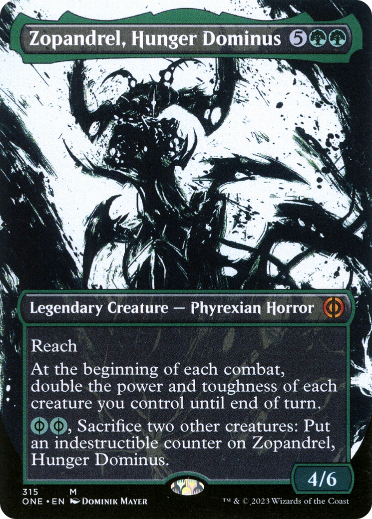 Zopandrel, Hunger Dominus (Showcase) (ONE-315)  Foil - Phyrexia: All Will Be One: (Showcase) (Borderless)