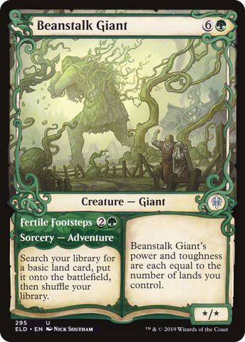 Beanstalk Giant (Showcase) (ELD-295)  - Throne of Eldraine: (Showcase)
