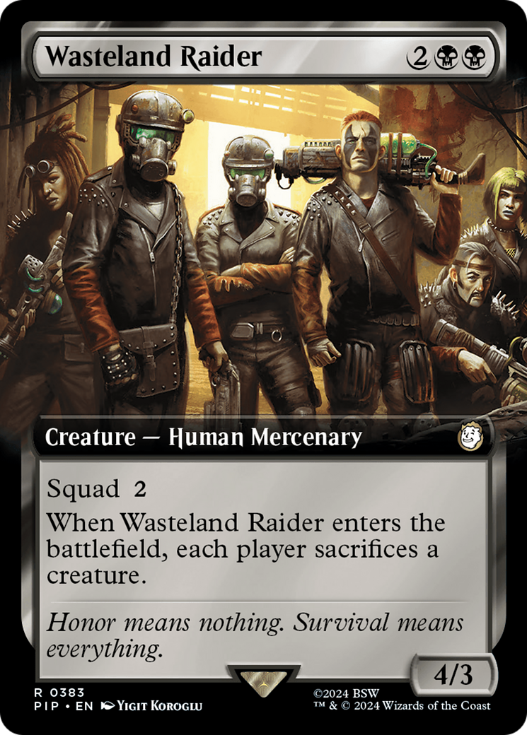 Wasteland Raider (Extended Art) (PIP-383) - Fallout: (Extended Art) Foil