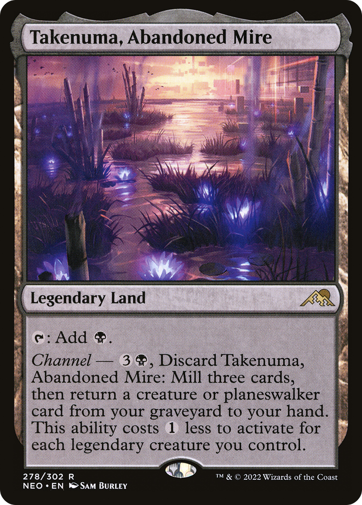 Takenuma, Abandoned Mire (NEO-278)  Foil - Kamigawa: Neon Dynasty