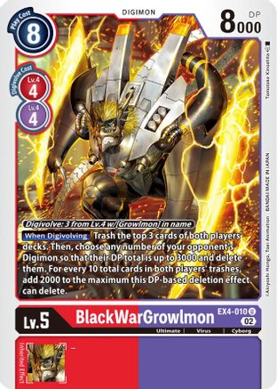 BlackWarGrowlmon (EX4-010) - Alternative Being Booster