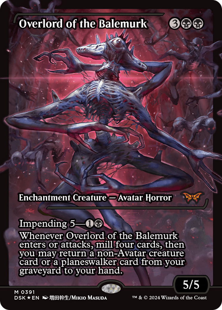Overlord of the Balemurk (Showcase) (DSK-391)  Foil - Duskmourn: House of Horror: (Showcase)