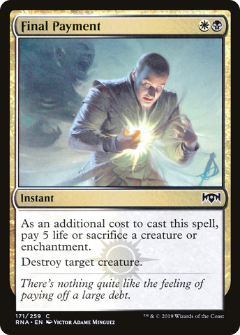 Final Payment (RNA-171)  Foil - Ravnica Allegiance
