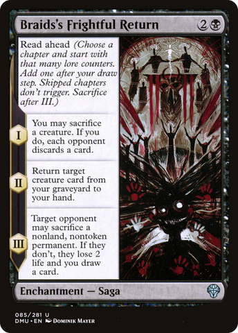 Braids's Frightful Return (DMU-085)  Foil - Dominaria United