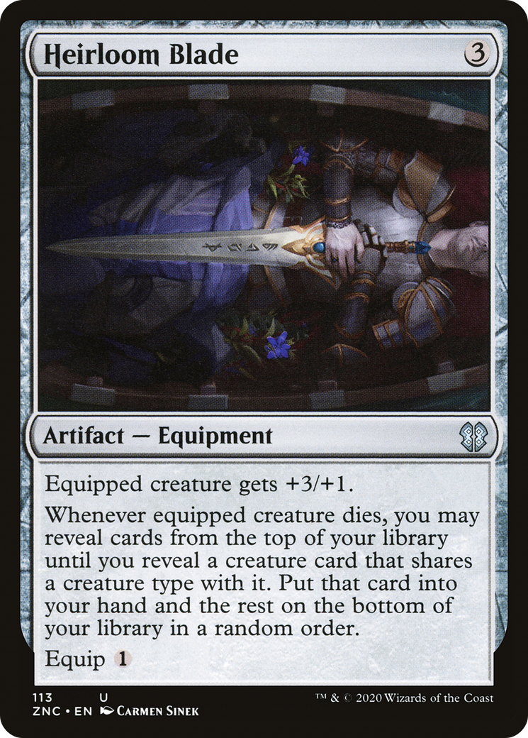 Heirloom Blade (ZNC-113)  - Zendikar Rising Commander