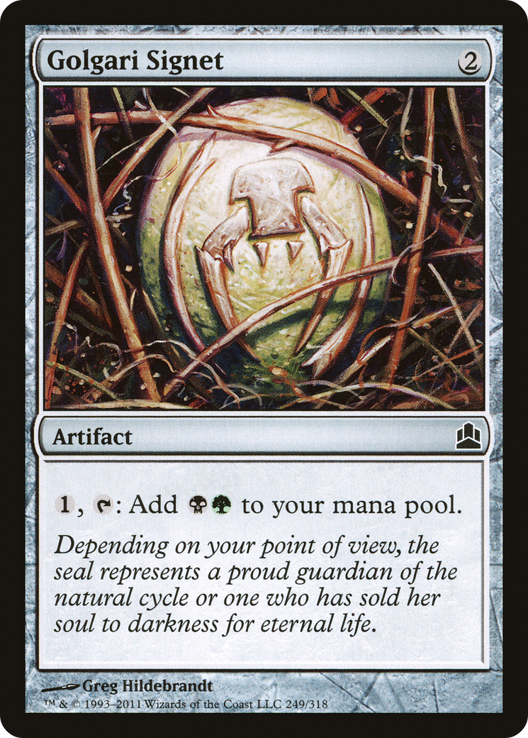 Golgari Signet (CMD-249)  - Commander 2011