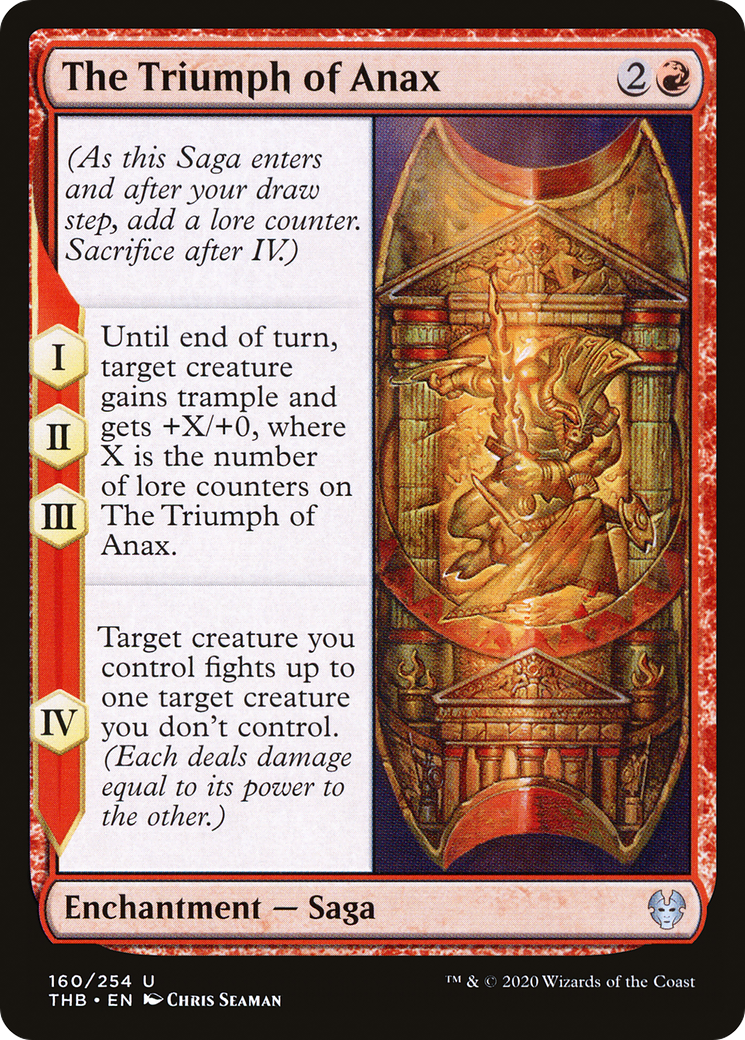 The Triumph of Anax (THB-160)  - Theros Beyond Death