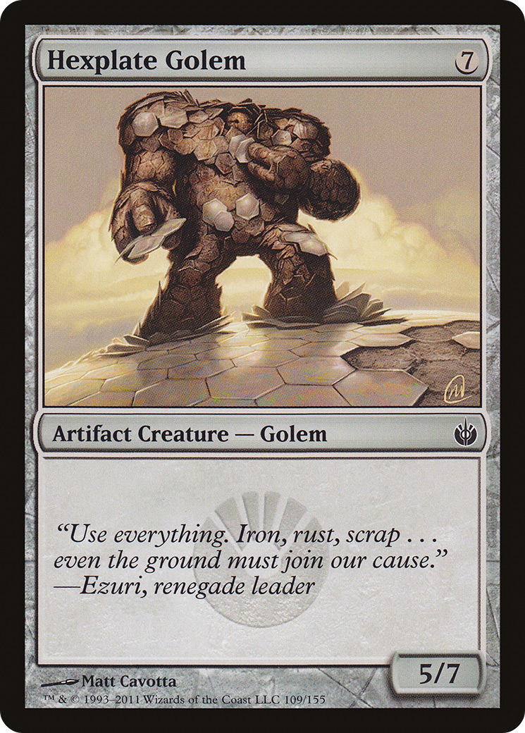 Hexplate Golem (MBS-109)  Foil - Mirrodin Besieged