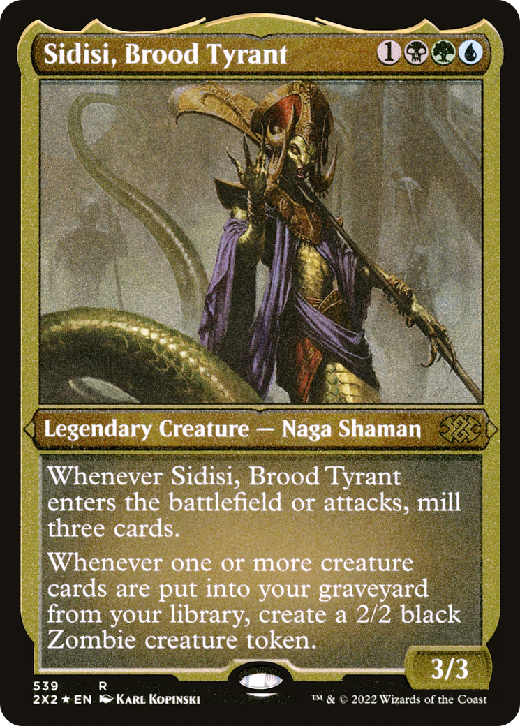 Sidisi, Brood Tyrant (Foil Etched) (2X2-539)  Foil - Double Masters 2022