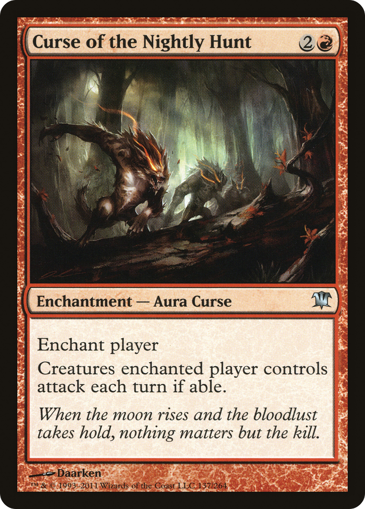 Curse of the Nightly Hunt (ISD-137)  Foil - Innistrad