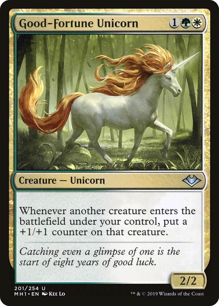 Good-Fortune Unicorn (MH1-201)  - Modern Horizons